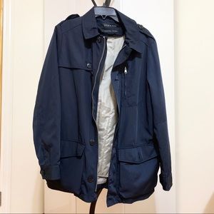 ZARA MEN BRAND NEW NAVY JACKET NEVER WORN